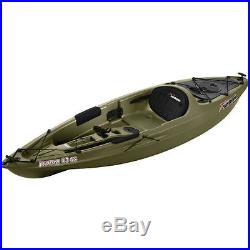 Kayak 10' Fishing WithPaddle & Holder Large Sit-On Seat 2 Rod Holders 1 Swivel