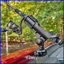 Kayak Rod Holder II with TracLoader SidePort for Baitcasting, Spinning, Fly