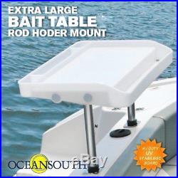 Large Fillet, Bait Table Rod Holder Mount-Boat/Fishing/Cutting