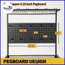 Large Size Fishing Rod Holders for Garage, Heavy Duty 4-Tier Fishing Pole Rack H