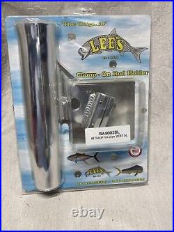 Lee'S Clamp-On Rod Holder Slvr Aluminum Vertical Pipe Size #2 (RA5002SL)