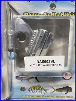 Lee'S Clamp-On Rod Holder Slvr Aluminum Vertical Pipe Size #2 (RA5002SL)