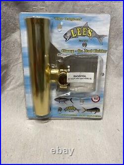 Lee's Clamp-on Rod Holder Gold Alum Horizontal Pipe Size #1 RA5201GL