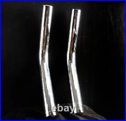 Lee's Miami Outrigger Holder 2 Angled Pole End Mounts Chrome Bronze Tube Pair