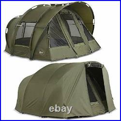 Leopard Bivvy + Winter Skin 2 3 man fishing tent + throw over 2 to 3