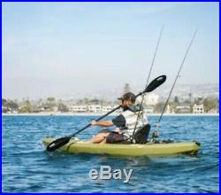 Lifetime Triton Angler Single Man Fishing Kayak With Three Rod Holders Hard