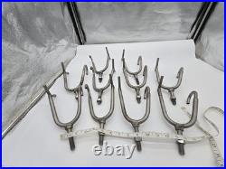 Lot of 10 Stainless steel Rail Boat Mount Fishing Rod Holders 1/2 Bolt E