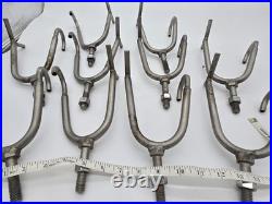 Lot of 10 Stainless steel Rail Boat Mount Fishing Rod Holders 1/2 Bolt E