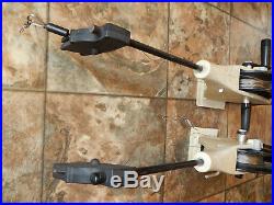 Lot of 2 Cannon Manual Downriggers Short Arm with Rod Holders 5 Digit Counter Pair