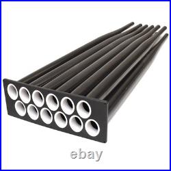 Lowe Boat Fishing Rod Holder 2293828 12-Tube 48 1/2 Inch Black