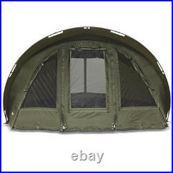 Lucx Bivvy + Winterskin Leopard 2 Mann Fishing Tent + Cover Carp Tent Carp