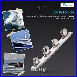 MARINE CITY 316 Stainless Steel Fishing Rod Storage Hanger Rack White Poly Board
