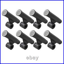 MARINE CITY Black Aluminum Weld-on Fishing Rod Holder with White Vinyl Insert MARINE CITY Black Aluminum Weld-on Fishing Rod Holder with White Vinyl Insert