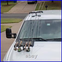 Magnetic Fishing Rod Racks for Vehicle (Truck or SUV) with Ferrous Metal Hood