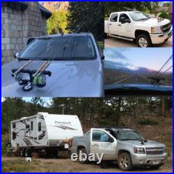 Magnetic Fishing Rod Racks for Vehicle (Truck or SUV) with Ferrous Metal Hood