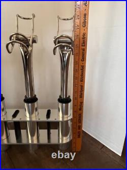 Marine 5-Rod Fishing Rod Port Side Holder Aluminum withStainless Snapper Inserts Marine 5-Rod Fishing Rod Port Side Holder Aluminum withStainless Snapper Inserts