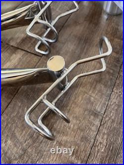 Marine 5-Rod Fishing Rod Port Side Holder Aluminum withStainless Snapper Inserts Marine 5-Rod Fishing Rod Port Side Holder Aluminum withStainless Snapper Inserts