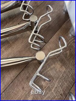 Marine 5-Rod Fishing Rod Port Side Holder Aluminum withStainless Snapper Inserts Marine 5-Rod Fishing Rod Port Side Holder Aluminum withStainless Snapper Inserts