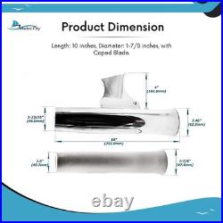Marine City Flared Weld-On Fishing Rod Holder Aluminum with White Vinyl Insert Marine City Flared Weld-On Fishing Rod Holder Aluminum with White Vinyl Insert