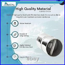 Marine City Swivel Rod Holder 316 SS Heavy Duty Corrosion-Resist for Boat 4 Pcs Marine City Swivel Rod Holder 316 SS Heavy Duty Corrosion-Resist for Boat 4 Pcs