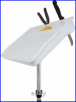 Marine Fishing Fillet Table Bait Cutting Board Single Rod Holder Mount Scale