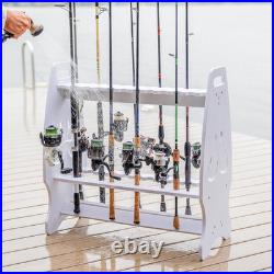 Marlin Fishing Pole Rack, Holds 24 Fishing Rods and Reels, Weather-Resistant, Ga