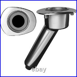 Mate Series Elite Screwless Stainless Steel 30° Rod & Cup Holder Drain