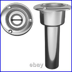 Mate Series Stainless Steel 0° Rod & Cup Holder Open Round Top