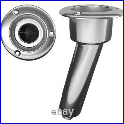 Mate Series Stainless Steel 15 Degree Rod Cup Holder Drain Round Top