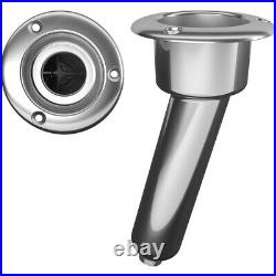 Mate Series Stainless Steel 15° Rod & Cup Holder Drain Round Top