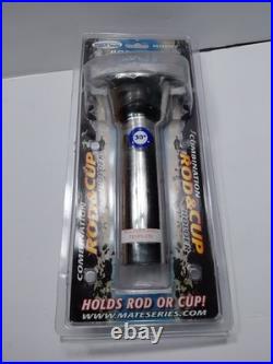 Mate Series Stainless Steel 30° Rod & Cup Holder Open Round Top