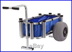 Muscle Marine Beach Cart Surf Fishing Rod Cart On Wheels Pier Deck Rod Holder