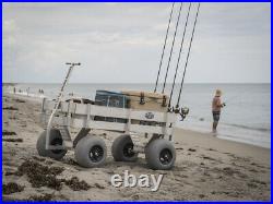 NEW Big Kahuna Beach & Fishing Wagon-UV Deck-No Rust-Lightweight-Made In USA