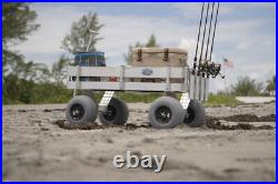 NEW Big Kahuna Beach & Fishing Wagon-UV Deck-No Rust-Lightweight-Made In USA