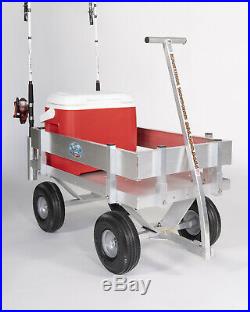 NEW Kahuna JUNIOR Fishing Wagon-Walls-No Rust-10 Tires-Rod Holders-Made USA