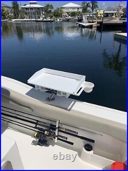 NEW ROD HOLDER MOUNT BAIT FILLET TABLE with PLANO TRAY STORAGE CUTTING BOAT