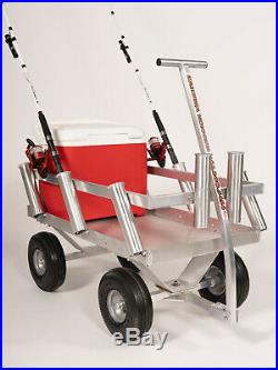 NEW! THE SIDEKICK! -World's Best Pier & Dock Cart-10 Rods-Aluminum-USA