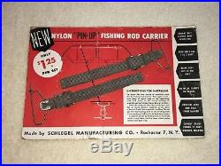 NOS Roof Headliner Fishing Pole Holder Vintage Interior Accessory Rod Carrier