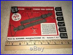 NOS Roof Headliner Fishing Pole Holder Vintage Interior Accessory Rod Carrier