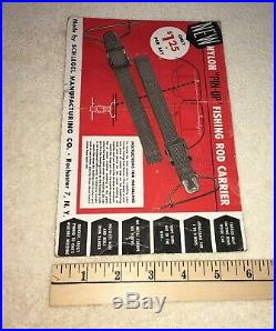 NOS Roof Headliner Fishing Pole Holder Vintage Interior Accessory Rod Carrier