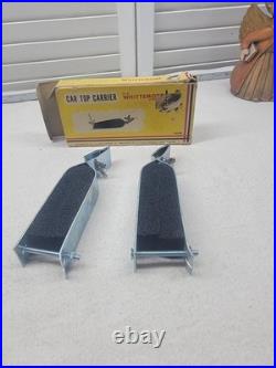 NOS vintage car fishing rod holder auto fishing pole holder roof top rain gutter