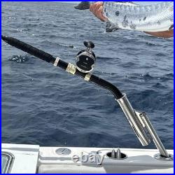 Never SEEN Boat Fish Fighting Rod Holder Lets You Stand & Move 90 Degrees