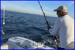 Never SEEN Boat Fish Fighting Rod Holder Lets You Stand & Move 90 Degrees