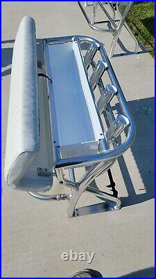 New 36 Leaning Post For Center Console Boats Aluminum Rod Holder Marine Cup