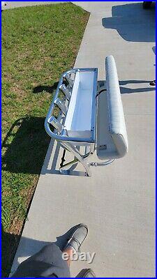 New 36 Leaning Post For Center Console Boats Aluminum Rod Holder Marine Cup