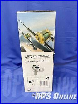 New Evolution 360 Flush Mount Rotating Rod Holder and Backing Plate E360BW