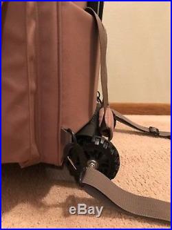 New Ice Fishing Rolling Tackle Bag Retractable Rod Holders With Backpack Straps