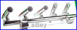 New PROFESSIONAL 5 FISHING ROD HOLDERS FOR BOAT T TOP/ 5 ROCKET LAUNCHER