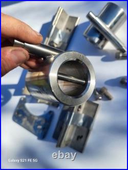 New Pair Stainless Steel Fishing Gimbal Rod Holders Bolt On Swivel & Brackets