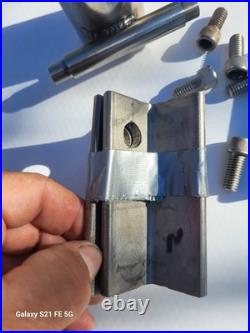 New Pair Stainless Steel Fishing Gimbal Rod Holders Bolt On Swivel & Brackets